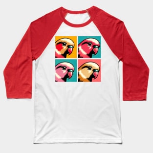 Pop Rosy-faced Lovebird Art - Cool Birds Baseball T-Shirt